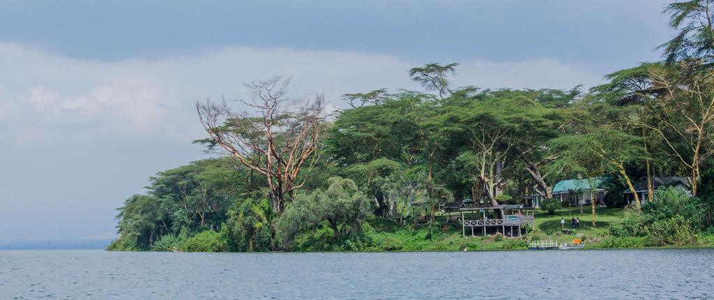 Elsamere Lakeview Point — shot from the lake, the showing lodge.